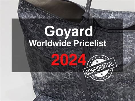 cheapest goyard bag|goyard price list 2024.